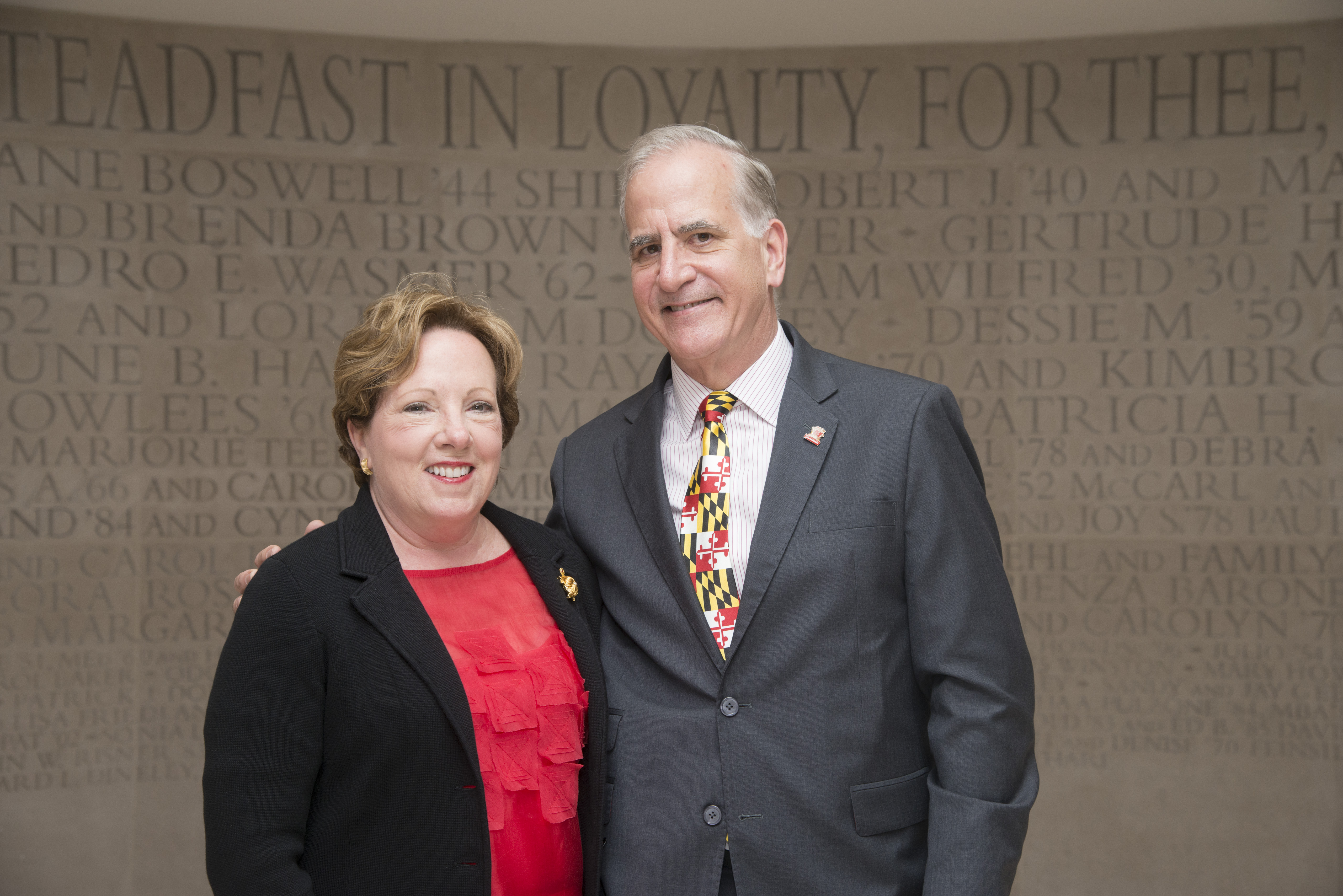 Mr. and Mrs. Winston at ceremony